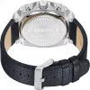 POLICE Reloj para hombre PEWJF2226802 Colección Blaze 45mm Caja de acero inoxidable Correa de piel negra Analógico de cuarzo
