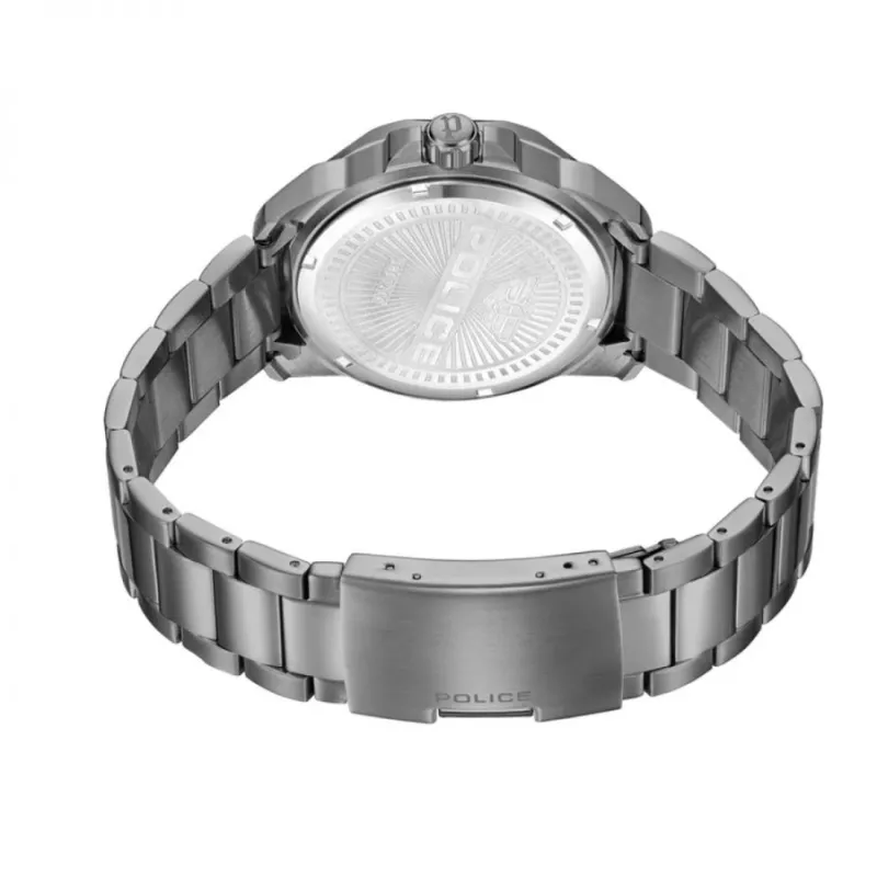 Reloj POLICE hombre PEWJH0021403 43mm cuarzo analógico esfera azul piel marrón
