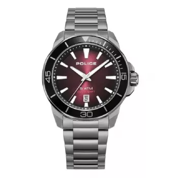 Reloj POLICE hombre PEWJH0021403 43mm cuarzo analógico esfera azul piel marrón