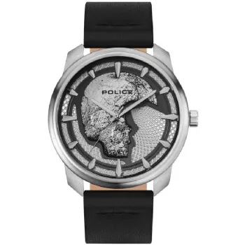 POLICE Reloj hombre PL.15714JS-04 42mm Esfera azul Correa de piel
