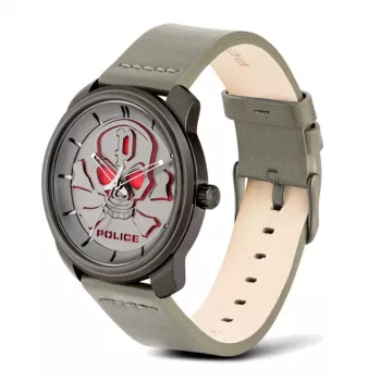 POLICE Reloj de hombre PL15714JSU-61 44,5 mm esfera azul correa de piel cuarzo