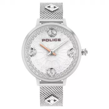 Police Reloj de hombre PL16031MS04M 36mm Acero inoxidable Esfera azul