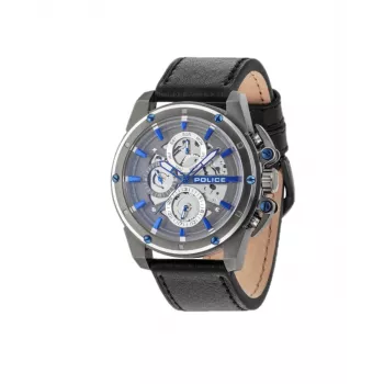 POLICE Reloj de hombre R1451277002 47mm Acero inoxidable Piel Cronógrafo