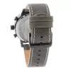POLICE reloj de hombre analógico de cuarzo R1451281001 Adder Collection 46mm caja de acero inoxidable correa de piel negra