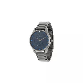 Reloj de hombre Police R1453282003 44 mm acero inoxidable esfera negra correa de piel cuarzo analógico