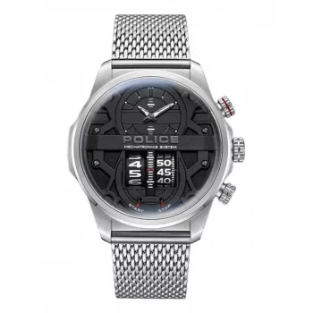 Police Reloj hombre Ranger II PEWJG0006504 44mm esfera azul piel marrón