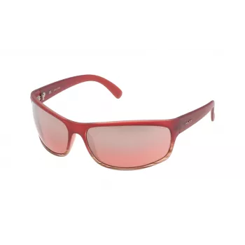 POLICE S186371ACNX Gafas de sol aviador unisex - Montura de acetato negra, lentes de policarbonato grises, ancho de lente 71 mm