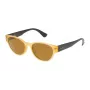 POLICE SPL15152760G gafas de sol rectangulares hombre - montura de acetato habana, lentes de policarbonato verdes, protección UV400