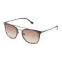 POLICE SPL152-53GGNY Gafas de sol rectangulares para mujer - Montura de acetato habana con lentes grises degradadas