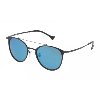 POLICE SPL15651599B Gafas de sol unisex - Montura de plástico rectangular UV400
