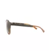 Police SPL1635594CP Gafas de sol unisex rectangulares montura de acetato Havana lentes verdes polarizadas 55/19/140 mm