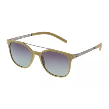 POLICE SPL169N52G74P Gafas de sol de hombre rectangulares de acetato - Lentes grises polarizadas - 52/20/145 mm