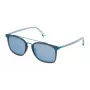 POLICE SPL58354M20P Gafas de sol unisex - montura de acetato negra, lentes grises polarizadas, 54 mm