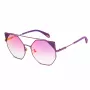POLICE SPLA95568TNV gafas de sol de mujer estilo gato - montura negra, cristales grises degradados 56 mm