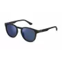 POLICE SPLF60-53U28P gafas de sol hombre, rectangular, polarizadas, montura havana, cristales verdes, 53mm