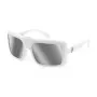 POLICE SPLF62-6104AW Gafas de sol rectangulares de hombre - montura negra, lentes grises 61/19/130 mm