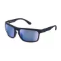 Gafas de sol rectangulares de hombre POLICE SPLF63-6306QS - Montura negro brillante, lentes gris humo, 63/18/130 mm