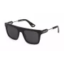 POLICE SPLF71-53700Y Gafas de sol de hombre rectangulares de acetato negro/gris 53/21/145 mm