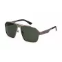 POLICE SPLL08-63I47P hombre gafas de sol - montura de acetato gris oscuro, lentes polarizadas grises, 63/13/140 mm