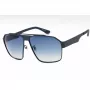 Gafas de sol de hombre POLICE SPLL08M63S72P diseño cuadrado - Montura negra, lentes polarizadas grises - Ancho de lente 63 mm
