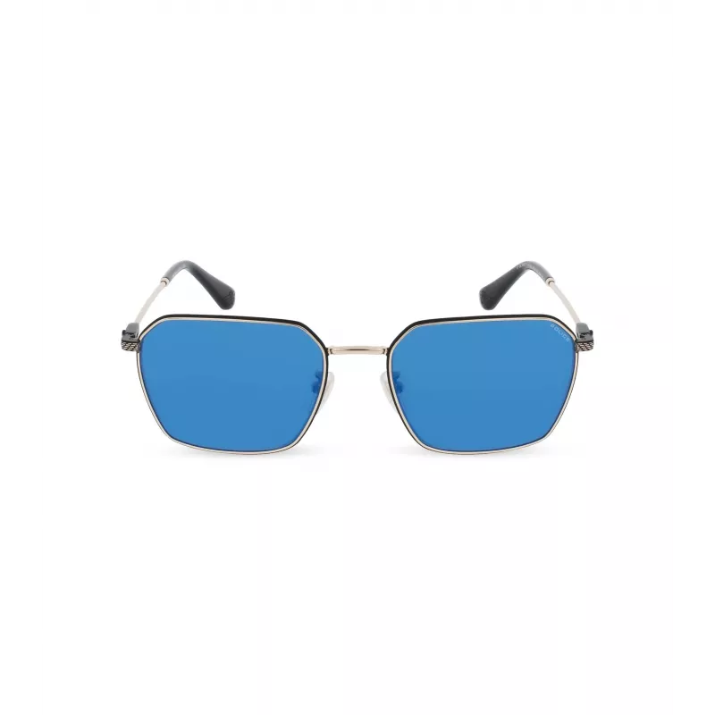 POLICE Gafas de sol para hombre SPLL84-56300B Montura de acetato habana Lentes marrones 56/19/145 mm