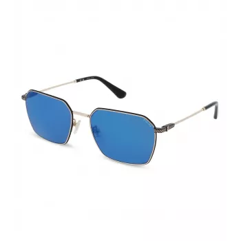 POLICE Gafas de sol para hombre SPLL84-56300B Montura de acetato habana Lentes marrones 56/19/145 mm