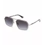 POLICE Gafas de sol cuadradas de hombre SPLL86-58302Y montura de acetato havana con lentes de policarbonato verdes UV400