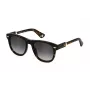 POLICE SPLL87-5206E4 gafas de sol unisex rectangulares Havana marrón montura carey lente marrón degradada 52 mm