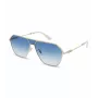 POLICE SPLL89-620300 Gafas de sol aviador de hombre - Montura negro brillante, lentes gris ahumado, 62 mm