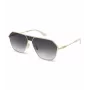 POLICE SPLL89-62300Y Gafas de sol hombre rectangulares - montura negra lentes grises 62mm