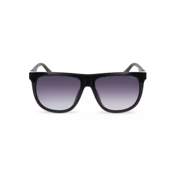 Gafas de sol de hombre POLICE SPLN33M590Z42 - Montura de acetato negra, lentes de policarbonato grises, protección UV400, ancho de lente 59 mm