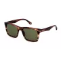 POLICE SPLN35-5509N3 Gafas de sol de hombre, montura negra brillante, lentes grises, 55/19/145 mm