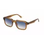 POLICE SPLN36-5206A9 Gafas de sol rectangulares de hombre - Montura negra, lentes grises 52mm