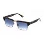 Gafas de sol rectangulares de hombre POLICE SPLP25-550509 - montura negra, lentes grises, UV400