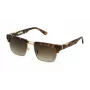 Gafas de sol POLICE SPLP25-550AER hombre - Montura acetato negra rectangular con lentes de policarbonato grises - 55/17/145 mm