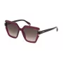 POLICE SPLP46-5506PJ Gafas de sol mujer rectangulares, montura negra, lentes grises, UV400