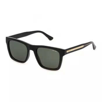POLICE SPLP56-520Z42 Gafas de sol hombre, cuadradas, negro/gris, 52 mm