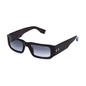 POLICE SPLR82-550722 Gafas de sol de hombre | Montura rectangular de acetato 55mm | UV400