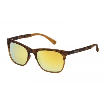 POLICE Gafas de sol SK0445149EG para hombre montura de acetato rectangular UV400 51mm