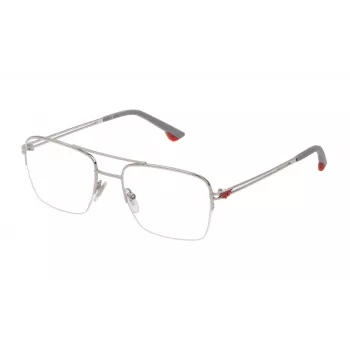 POLICE Gafas de sol SPLB39E60U28P para hombre acetato negro rectangulares 60/17/140 mm UV400