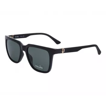 Gafas de sol unisex POLICE SPLN34M54Z42Y rectangulares - montura negro mate, lentes grises, 54/19/145 mm