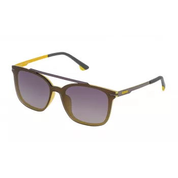 POLICE Gafas de sol pilot unisex SPL528990GBF - Montura negra mate, lentes grises, UV400