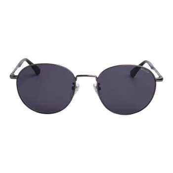 POLICE Unisex SPLD94M530613 Gafas de sol - Montura negra brillante, lentes ahumadas, 53/19/140 mm
