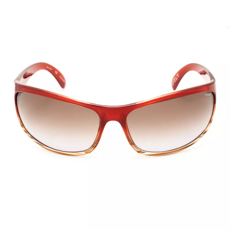 POLICE Gafas de sol unisex S1863M710ACN montura de acetato habana/marrón, lentes marrones degradadas 71 mm