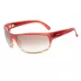 POLICE Gafas de sol unisex S1863M710ACN montura de acetato habana/marrón, lentes marrones degradadas 71 mm