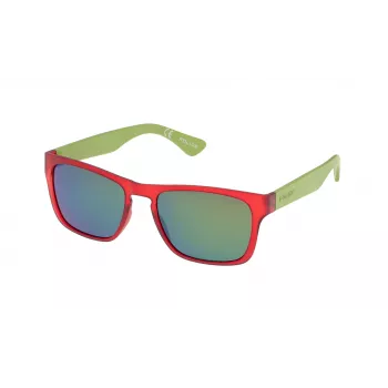 Gafas de sol unisex POLICE S198854Z75Y montura de acetato Havana lentes marrones 54mm