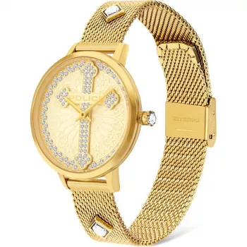 POLICE Reloj mujer PL16031MSG22M Raho cuarzo analógico 36mm acero inoxidable malla plateada
