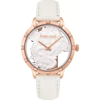POLICE Reloj de mujer PL16041MSR-01 Acero inoxidable oro rosa cuarzo 36mm
