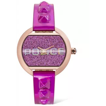 Police Reloj de mujer Raho cuarzo analógico PL16070BSR09P 36mm oro rosa rosa piel