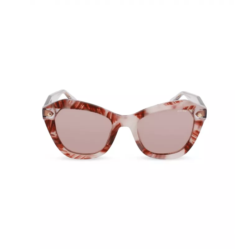 Gafas de sol de mujer Police SPLL97-520Z02 rectangulares - Negro brillante/gris